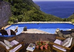 amazing hotel room view in st lucia