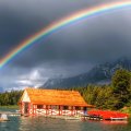 Rainbow Falling In The River