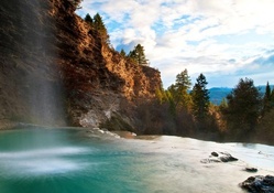 Waterfall At Fairmont Hot Springs, Canada