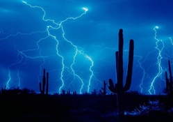 desert lightning