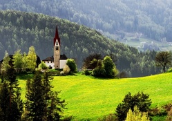 Church in the hillside