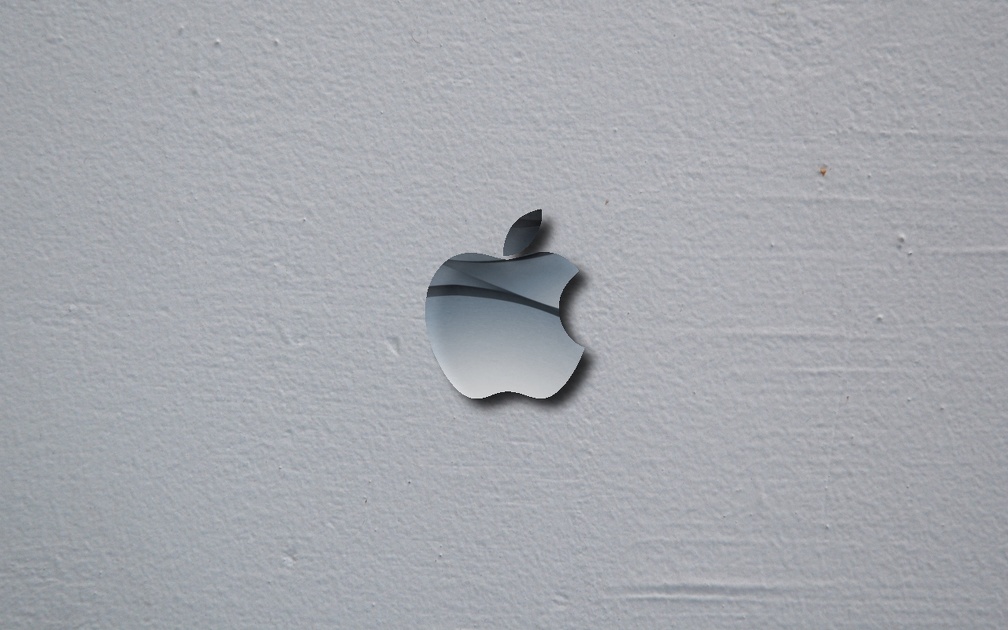 Apple Logo on Plaster
