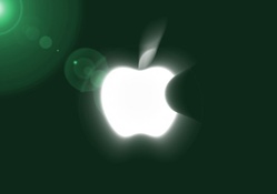 Green Shiny Apple Logo