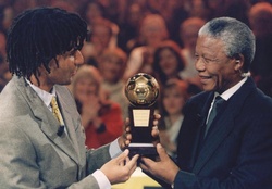 Ruud Gullit And Nelson Mandela