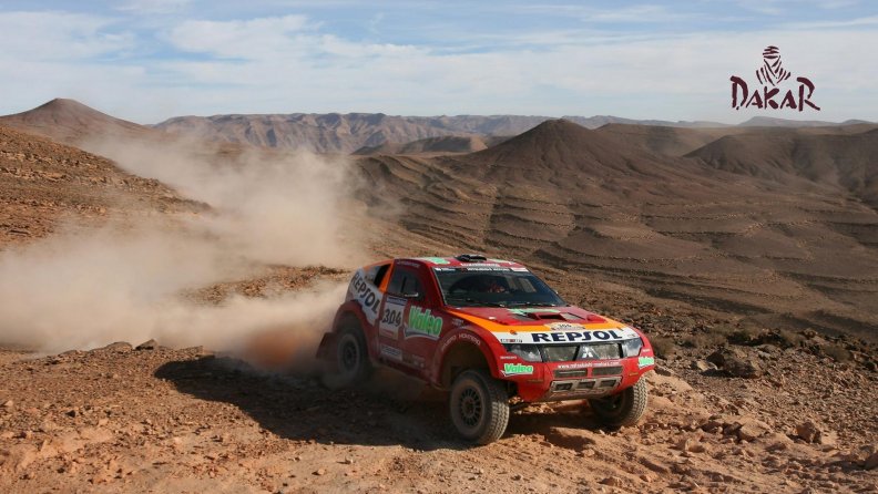 Paris Dakar Rally Mitsubishi