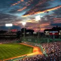 iconic fenway park in boston at twilight hdr