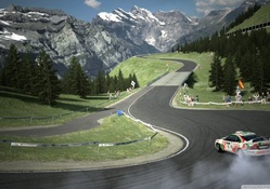 race circuit in the alps