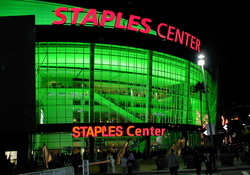 Los Angeles_ Staples Center (Green Lighting)