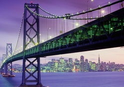 Bay Bridge, San Francisco at dusk