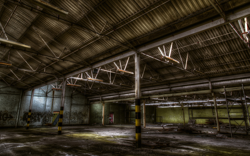 abandoned warehouse hdr