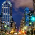 downtown san diego at night hdr