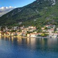 town of dobrota in mountain coast of montenegro hdr