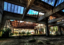 abandoned derelict building hdr