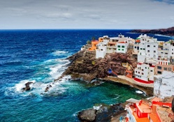 coastal town on spanish canary island