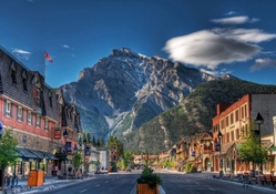 Town in the Mountains (Banff _ Alberta, Canada)