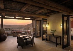 gorgeous desert views from a house balcony
