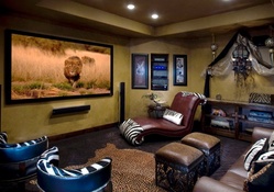 Relaxing Home Theater Room