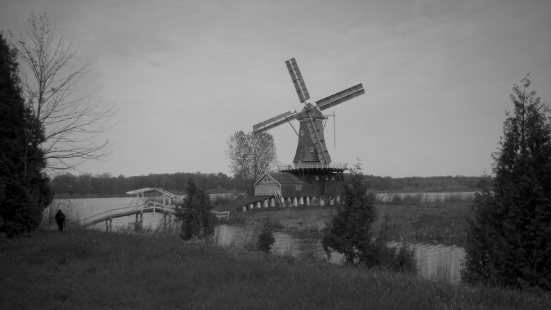 Windmill and photographer