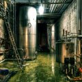 flooded industrial basement hdr