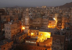 city of minarets at dusk