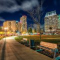 lovely ruocco park in san diego at night hdr