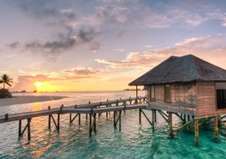 honeymoon bungalow in the maldives