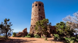 watchtower ruins at the grand canyon