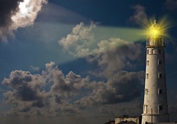 wondrous lighthouse light beam 