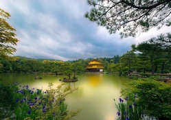 the golden pavilion temple in kyoto japan