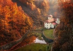 Country Manor at Fall