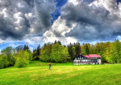 beautiful country home hdr