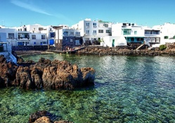 wonderful greek seaside village hdr
