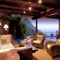 Paradise Hotel in the Mountains overlooking Ocean St Lucia Caribbean