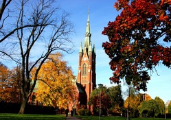*** Church in Sweden autumn ***