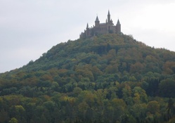 majestic castle on a mountain peak