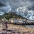 castle on st. michael's mount island off cornwall england hdr