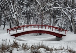 Bridge in Snow