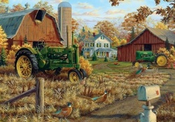 Rustic Farm in Autumn
