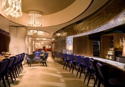ultra modern restaurant banquet room