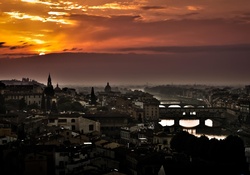 Sunset in Florence, Tuscany