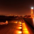 lovely little airport at night