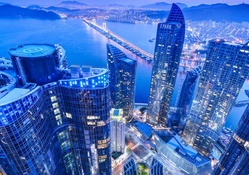 awesome view of busan south korea hdr