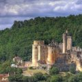 ancient castle on a hill in france hdr