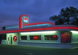 diner on route 66 in california