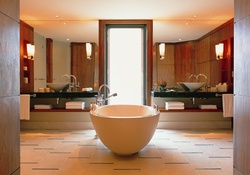 Award Winning Bathroom in Mauritius Resort Hotel _ Contemporary Modern Tropical
