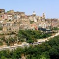 mountain town of ragusa in sicily