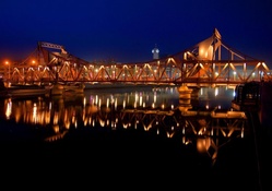 lovely bridge late at night