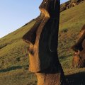 moai statues on easter island chile