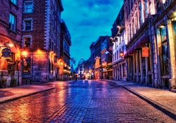 Old Montreal At Night