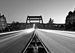 bridge at night at long exposure